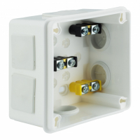 ELEKTROPLAST OPATÓWEK - PUSZKA N/T 98X98X65MM IP55 Z ZACISKAMI DEKIEL NA 4 WKRĘTY BIAŁA VP 043-51. - 61.151