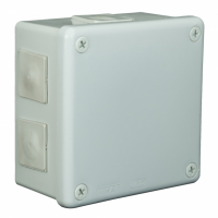 ELEKTROPLAST OPATÓWEK - PUSZKA N/T 118X118X68 IP55 BEZ ZACISKÓW DEKIEL NA 4 WKRĘTY POPIEL VP 053-03. - 61.166