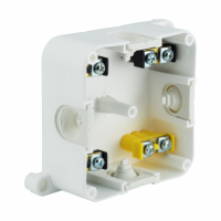 ELEKTROPLAST OPATÓWEK - PUSZKA N/T 88X88X40MM IP44 400V DEKIEL NA WKRĘT Z ZACISKAMI BIAŁA VP 061-51. - 61.170