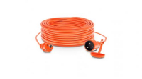 PLASTROL - PO-ST/15M/3X1/H05VV-F POMARAŃCZOWY przedłużacz jednogniazdowy z wtyczką IP 44 + gniazdo z klapką; 2p+Z, 10A, 2500W, z przewodem H05VV-F 3x1,0mm2, 15m - PO-ST/15M/3X1/H05VV-F POMARAŃCZOWY