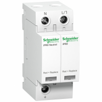SCHNEIDER ELECTRIC - Ogranicznik przepięć 1+1-biegunowy Typ2 20 kA ze stykiem iPRD20r-T2-1N - A9L20501