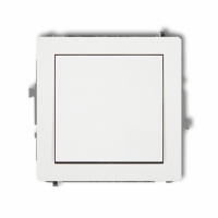 KARLIK - DECO Mechanizm łącznika jednobiegunowego biały mat - 25DWP-1