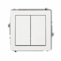 KARLIK - DECO Mechanizm łącznika świecznikowego biały mat - 25DWP-2