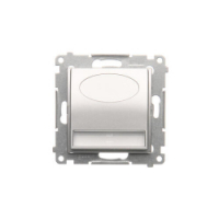 KONTAKT SIMON - Oprawa oświetleniowa LED, 14 V DC, 0.42 W, białe ciepłe 3100 K; srebrny mat !Wymagany zasilacz 14V - DOS14.01/43