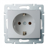 KANLUX - Gniazdo zasilające pojedyncze Schuko LOGI 02-1220-143 sr - 25204