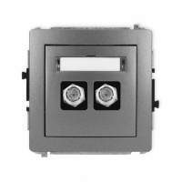 KARLIK - DECO METALIC GNIAZDO ANT.PODW.SAT 11DGF-2 GRAFIT - 11DGF-2
