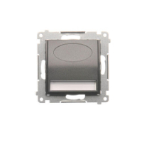 KONTAKT SIMON - Oprawa oświetleniowa LED, 230 V AC, 1.1 W, białe ciepłe 3100 K; antracyt - DOS.01/48