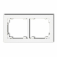 KARLIK - DECO Ramka podwójna biały mat 25DR-2 - 25DR-2