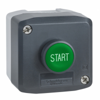 SCHNEIDER ELECTRIC - STACJA STERUJĄCA ZIELONY PRZYCISK ŚR.22 SAMOPOWROTNY "START" 1 NO CIEMNOSZARA - XALD103