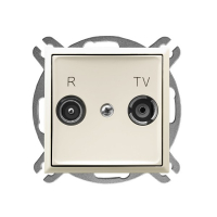 OSPEL - GNIAZDO RTV ZAKOŃCZENIOWE 10-DB ECRU ARIA. - GPA-10UPZ/m/27