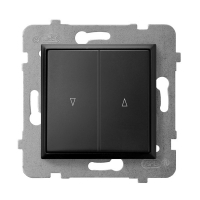 OSPEL - ŁĄCZNIK ŻALUZJOWY Z BLOKADĄ MECHANICZNYM CZARNY METALIK ARIA - ŁP-7UB/m/33