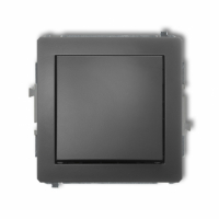 KARLIK - DECO Mechanizm łącznika jednobiegunowego grafitowy mat - 28DWP-1