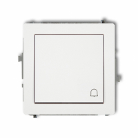 KARLIK - Mechanizm łącznika zwierny dzwonek biały DECO - DWP-4
