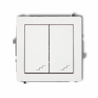 KARLIK - DECO; Mechanizm łącznika podwójnego schodowego - DWP-33