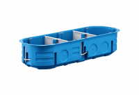 SIMET - PUSZKA PODTYNK FI 3X60X45 POTRÓJNA DO PUSTYCH ŚCIAN  PŁYTKA NIEBIESKI MULTIBOX P3X60K - 32324203