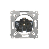 KONTAKT SIMON - Gniazdo wtyczkowe z uziemieniem (mechanizm) 16A, 250V~, szybkozłącza - SGZ1CM