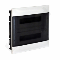 LEGRAND - ROZDZIELNIA WNĘKOWA 2X12 Z DRZWIAMI PRZEZROCZYSTYMI DO ŚCIAN PEŁNYCH PRACTIBOX S - 135372