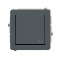KARLIK - DECO Mechanizm łącznika zwierny dzwonek grafit mat - 28DWP-4
