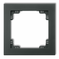 KARLIK - DECO Ramka pojedyńcza grafit mat  Deco SOFT - 28DR-1