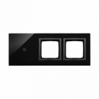 KONTAKT SIMON - Panel dotykowy S54 Touch, 3 moduły, 1 pole dotykowe + 2 otwory na osprzęty S54, zastygła lawa - DSTR3100/73