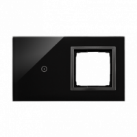 KONTAKT SIMON - Panel dotykowy S54 Touch, 2 moduły, 1 pole dotykowe + 1 otwór na osprzęt S54, zastygła lawa - DSTR210/73