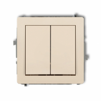 KARLIK - DECO; Mechanizm łącznika świecznikowego beż - 1DWP-2