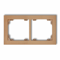 KARLIK - DECO; Ramka uniwersalna podwójna, złoty metalik - 8DR-2