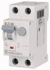 EATON - WYŁĄCZNIK RÓŻNICOWY Z CZŁONEM NADPRĄDOWYM B 6A/30MA 2 POLOWY TYP A HNB-B6/1N/003-A  - 195130