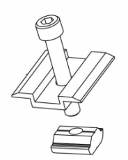 CORAB - KLEMY ŚRODKOWE KLIK NA PANEL 35 - 40MM 6 KPL CZARNE - XFS_K002.8