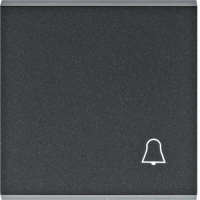 HAGER - BERKER - lumina Klawisz z symbolem „Dzwonek", czarny - WL6013