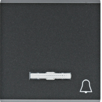 HAGER - BERKER - lumina Klawisz kontrolny z symbolem „Dzwonek", czarny - WL6113