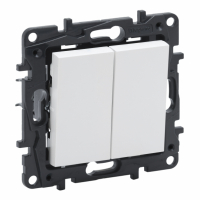 LEGRAND - ŁĄCZNIK SCHODOWY PODWÓJNY ZACISKI AUTOMATYCZNE 10AX BIAŁY NILOE STEP - 863108