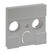 LEGRAND - PLAKIETKA GNIAZDA TV ZEWNĘTRZNYCH PRODUCENTÓW - 3 OTWORY- KOLOR ALUMINIUM NILOE STEP - 863384