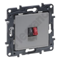 LEGRAND - GNIAZDO GŁOŚNIKOWE POJEDYNCZE ALUMINIUM NILOE STEP - 863385