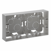 LEGRAND - PUSZKA PODWÓJNA NATYNKOWA ALUMINIUM NILOE STEP - 863398