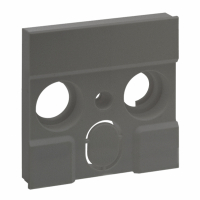 LEGRAND - PLAKIETKA GNIAZDA TV ZEWNĘTRZNYCH PRODUCENTÓW - 3 OTWORY- KOLOR STALOWY NILOE STEP - 863484