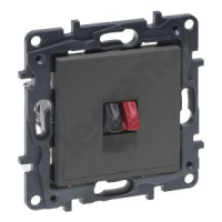 LEGRAND - GNIAZDO GŁOŚNIKOWE POJEDYNCZE STALOWY NILOE STEP - 863485