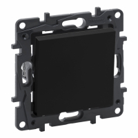 LEGRAND - ŁĄCZNIK KRZYŻOWY ZACISKI ŚRUBOWE 10AX 250V IP20 CZARNY NILOE STEP - 863507