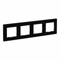 LEGRAND - RAMKA POCZWÓRNA CZARNY NILOE STEP - 863594