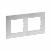 LEGRAND - RAMKA PODWÓJNA SZCZOTKOWANE ALUMINIUM NILOE STEP - 863892
