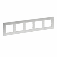 LEGRAND - RAMKA PIĘCIOKROTNA SZCZOTKOWANE ALUMINIUM NILOE STEP - 863895