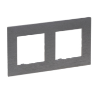 LEGRAND - RAMKA PODWÓJNA SZCZOTKOWANA STAL NILOE STEP - 863992