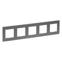 LEGRAND - RAMKA PIĘCIOKROTNA SZCZOTKOWANA STAL NILOE STEP - 863995
