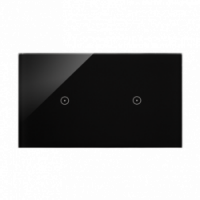 KONTAKT SIMON - Panel dotykowy S54 Touch, 2 moduły, 1 pole dotykowe + 1 pole dotykowe, zastygła lawa - DSTR211/73