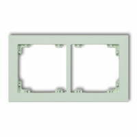KARLIK - DECO Ramka uniwersalna podwójna z tworzywa Pastel Matt - 46DR-2