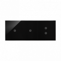 KONTAKT SIMON - Panel dotykowy S54 Touch, 3 moduły, 1 pole dotykowe + 1 pole dotykowe + 2 pola dotykowe pionowe, zastygła lawa - DSTR3113/73
