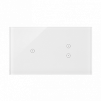 KONTAKT SIMON - Panel dotykowy S54 Touch, 2 moduły, 1 pole dotykowe + 2 pola dotykowe pionowe, biała perła - DSTR213/70