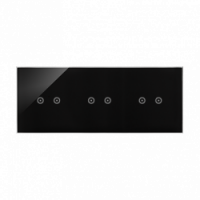 KONTAKT SIMON - Panel dotykowy S54 Touch, 3 moduły, 2 pola dotykowe poziome + 2 pola dotykowe poziome + 2 pola dotykowe poziome, zastygła lawa - DSTR3222/73