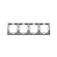 KONTAKT SIMON - RAMKA POCZWÓRNA INOX BASIC - BMR4/21