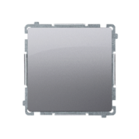 KONTAKT SIMON - ŁĄCZNIK JEDNOBIEGUNOWY POJEDYNCZY ZACISKI AUTOMATYCZNE 10AX 250V STALOWY INOX BASIC - BMW1.01/21
